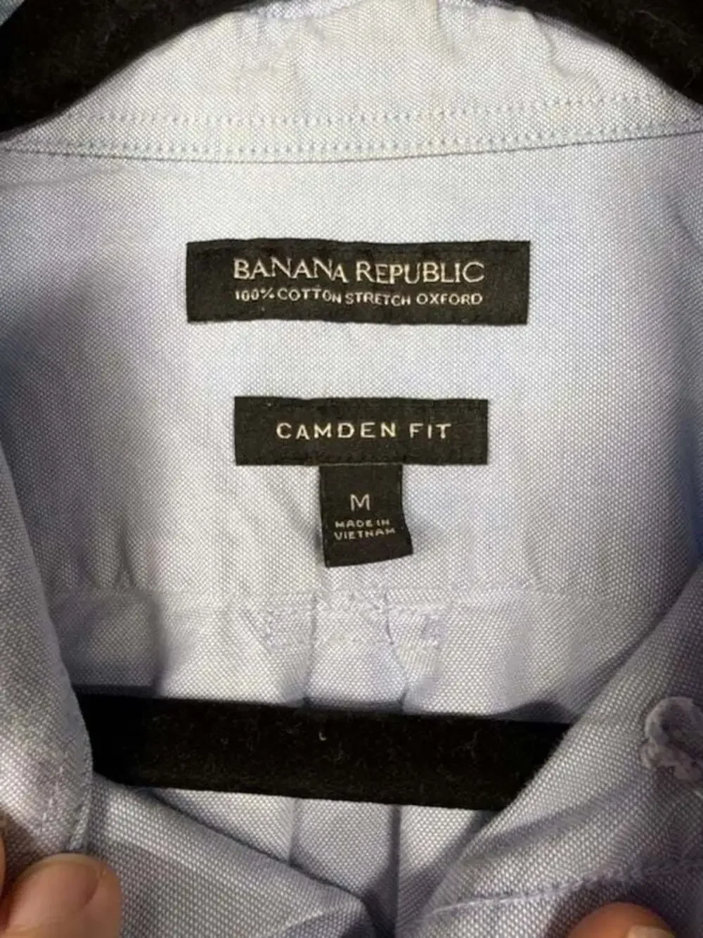 Banana Republic Camden Fit Men's Long Sleeve Stretch Oxford Button-Down Shirt